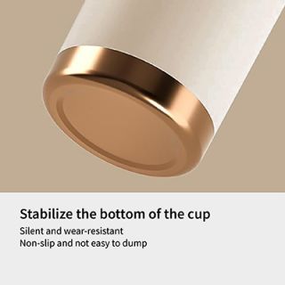 GOLD Dual Lid 316 S.Steel Bottle with Straw Handle - 500ml
