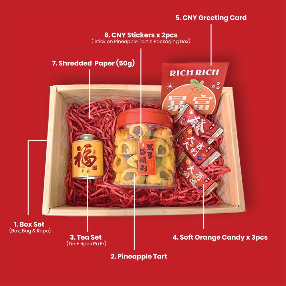HENG Gold Fortune 6 in 1 Gift Food Set