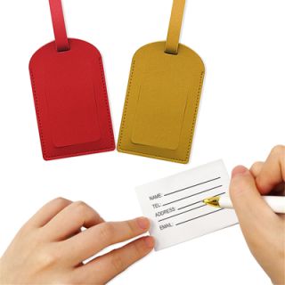 HIS PU Luggage Tag Holder