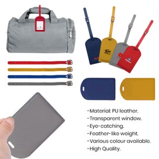 HIS PU Luggage Tag Holder
