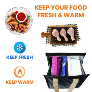 Insulated Thermal Polyester Lunch Cooler Bag - M