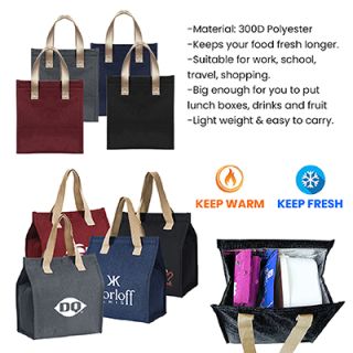 Insulated Thermal Polyester Lunch Cooler Bag - M