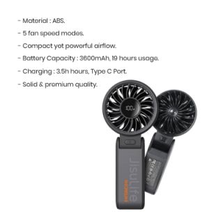 JISULIFE Handheld Mini Fan Life 7 - 3600mAh