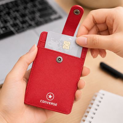 Korea Fabric ID Holder with Snap Closure