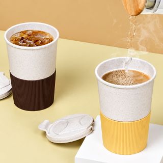 LATTE Eco-Wheat Tumbler with Silicone Holder - 350ml