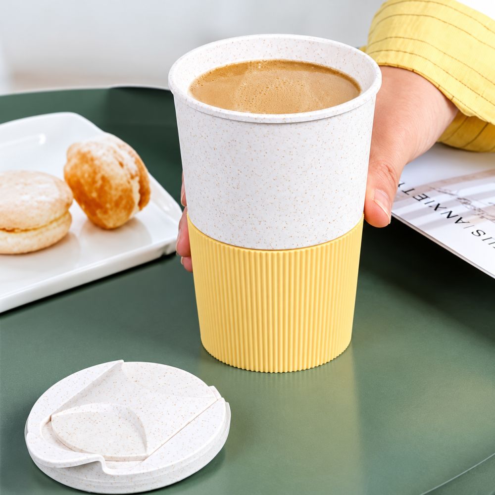LATTE Eco-Wheat Tumbler with Silicone Holder - 350ml