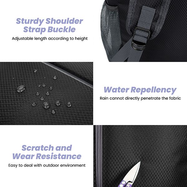LIGHT Hiking Foldable Backpack with Pouch