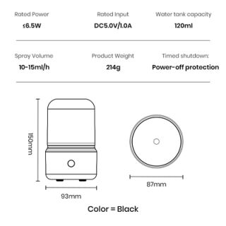 LIGHTUP Aromatherapy Humidifier Diffuser with LED