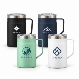 LOCK Stainless Steel Mug with Cover - 650ml