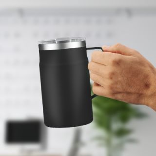 LOCK Stainless Steel Mug with Cover - 650ml