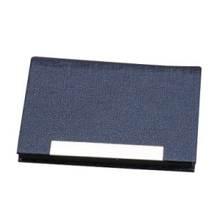 Magnetic Faux Leather Name Card Holder