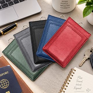 Magnetic PU ID Holder Flip Open Wallet
