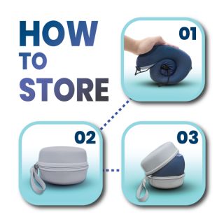 MEMORY Foam Travel Pillow with Flight Pouch