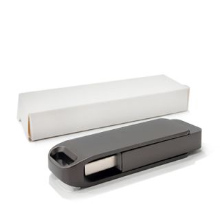 Metal Swing Black USB Flash Drive - 16GB