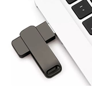 Metal Swing Black USB Flash Drive - 32GB