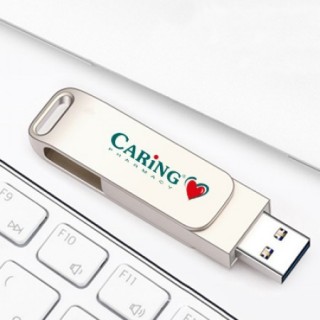 Metal Swing Silver USB flash drive - 16GB