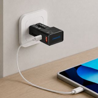 MINI Travel Adapter PD25W 1 USB-C + 1 USB-A Charger