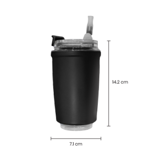 MOFI Stainless Steel Tumbler with Straw - 380ml