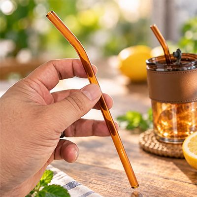 MONTE Color Curve Glass Straw