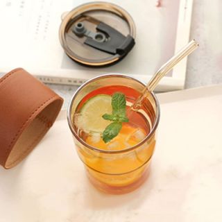 MONTE 2 Premium Color Glass Mug with PU Sleeve - 400ml