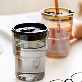 MONTE 2 Premium Color Glass Mug with PU Sleeve - 400ml