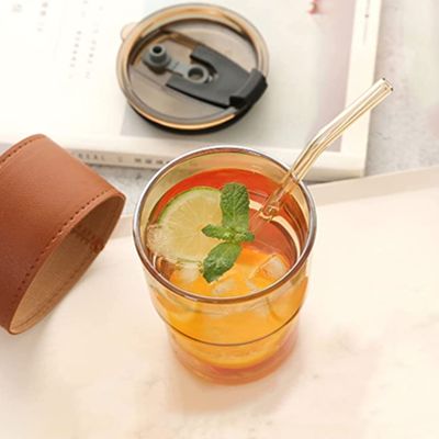 MONTE 2 Premium Color Glass Mug with PU Sleeve - 400ml