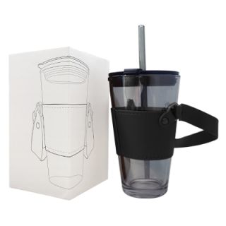 MONTE 3 Premium Color Glass Mug with PU Sleeve - 450ml