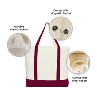 Multipurpose Fashion Tote Bag - 10oz (350x450x90)