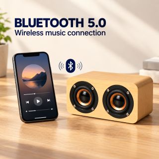 Nelson Wooden Bluetooth Speaker - 800mAh Battery