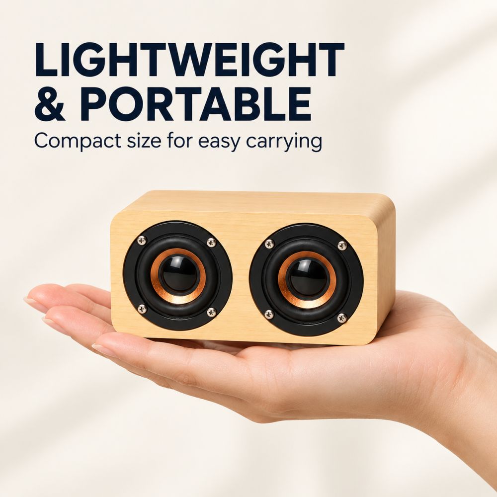 Nelson Wooden Bluetooth Speaker - 800mAh Battery