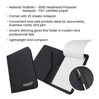 NOKA Premium A5 Padfolio with Notepad