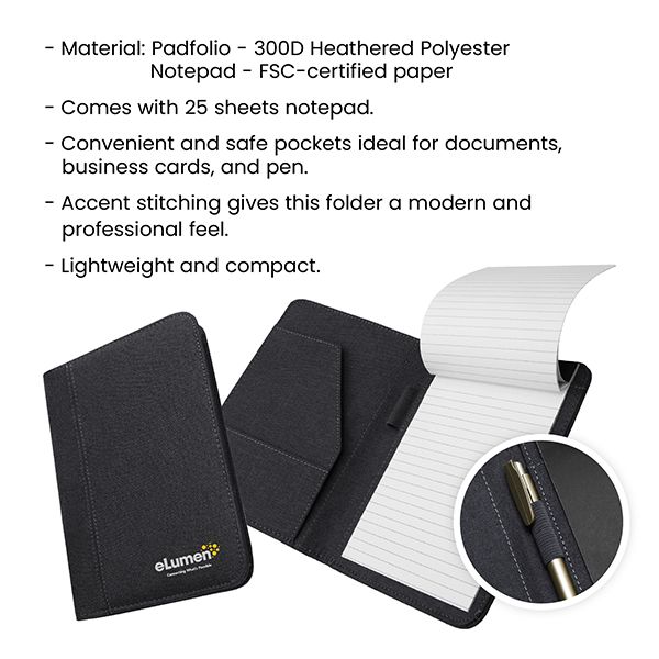 NOKA Premium A5 Padfolio with Notepad