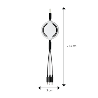 OREO 3-in-1 Retractable USB Cable