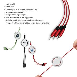 OREO 3-in-1 Retractable USB Cable