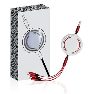 OREO 3-in-1 Retractable USB Cable