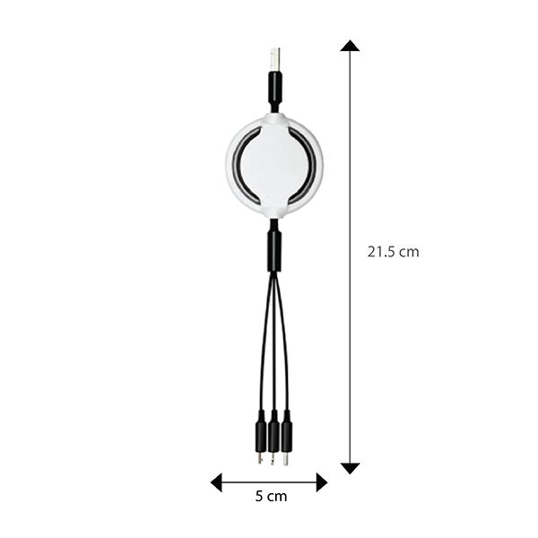 OREO 3-in-1 Retractable USB Cable