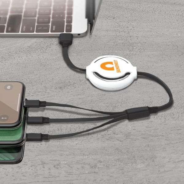 OREO 3-in-1 Retractable USB Cable