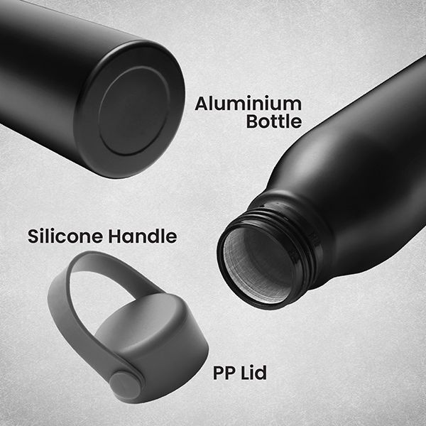 OUTFIT Aluminium Bottle with Handle - 650ml