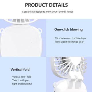 POCKET Foldable Mini Fan with Lanyard - 300mAh