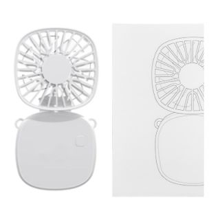 POCKET Foldable Mini Fan with Lanyard - 300mAh
