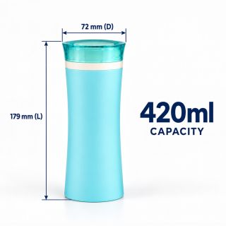 PP Dual Layer Insulated Vacuum Mug - 420ml