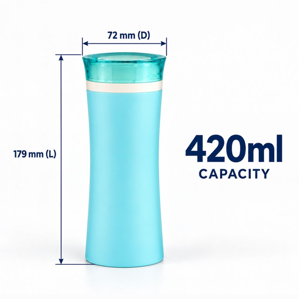 PP Dual Layer Insulated Vacuum Mug - 420ml