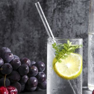 Premium Glass Straw (15x220) with Straw Felt Pouch Set
