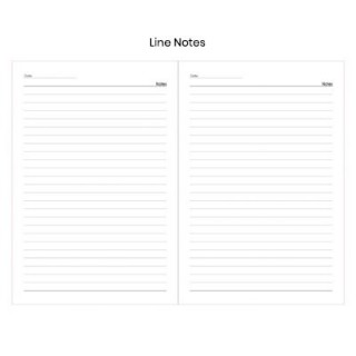 PU Fabric Hard Cover A5 Notebook with Pen Loop