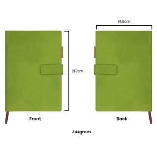 PU Magnetic Hard Case A5 Notebook with Pen Loop