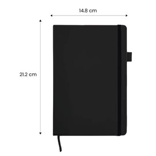PU Texture A5 Notebook with Pen Loop