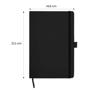 PU Texture A5 Notebook with Pen Loop