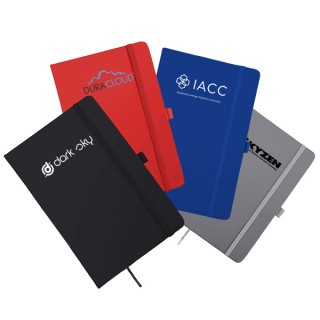 PU Texture A5 Notebook with Pen Loop