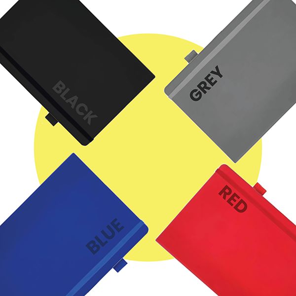 PU Texture A5 Notebook with Pen Loop
