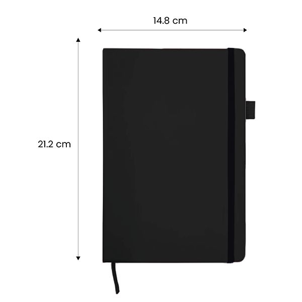 PU Texture A5 Notebook with Pen Loop